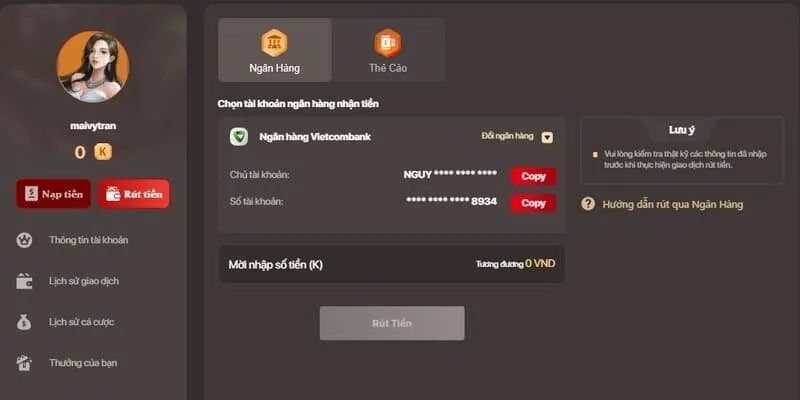 Giao dịch thông qua nền tảng ngân hàng nhanh chóng, đơn giản